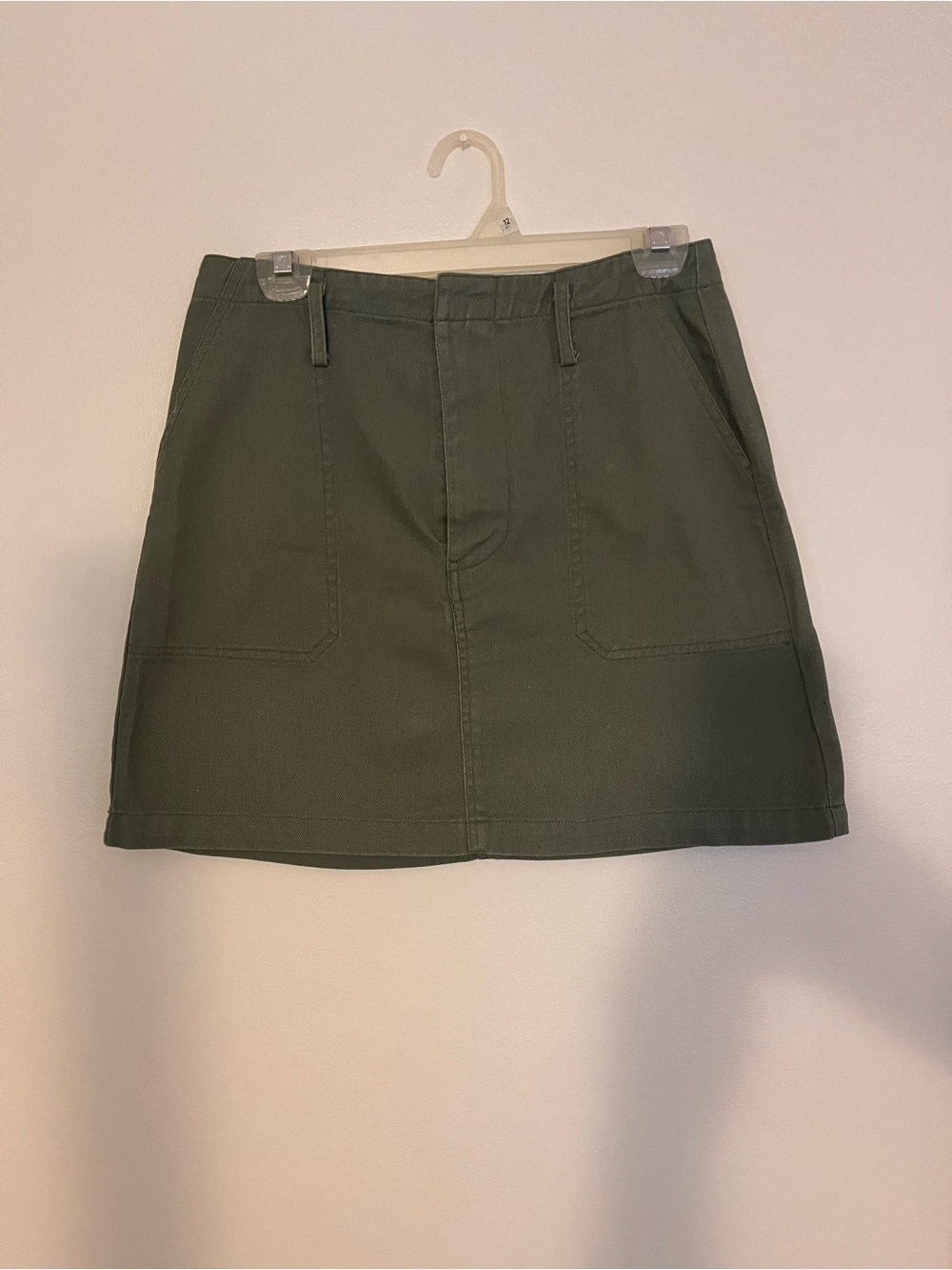 Hot Miami Styles Olive Green Utility Skirt